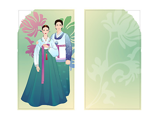 템플릿 한국전통 전통 배너 기념일 명함 새해 사람 공휴일 인사 전통의상 미니 배너템플릿 명함템플릿 미니배너 한복 명절 새해인사 연휴 문양 두명 남자 여자 이미지템플릿