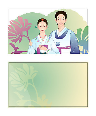 템플릿 한국전통 전통 배너 기념일 명함 새해 사람 공휴일 인사 전통의상 미니 배너템플릿 명함템플릿 미니배너 한복 명절 새해인사 연휴 두명 남자 여자 이미지템플릿