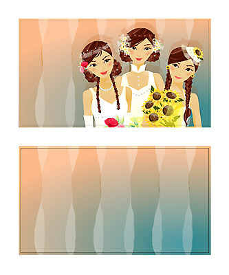 템플릿 배너템플릿 여자 신부 부케 결혼 명함 명함템플릿 미니배너 사람 이벤트 세명 청첩장 여자만 이미지템플릿 배너 꽃다발 카드_감사 미니