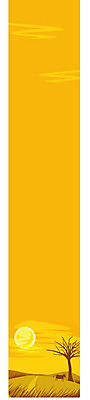나무 템플릿 배너템플릿 사계절 계절 세로배너 자연 하늘 풍경 초원 일몰 소 이미지템플릿 식물 배너 포유류 세로 노을 생태계