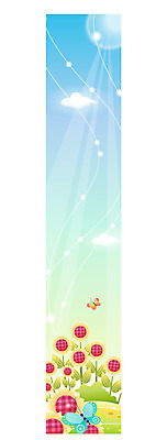 식물 템플릿 배너템플릿 사계절 계절 꽃 세로배너 나비 자연 하늘 해바라기 초원 여름 장미 이미지템플릿 배너 곤충 세로 생태계