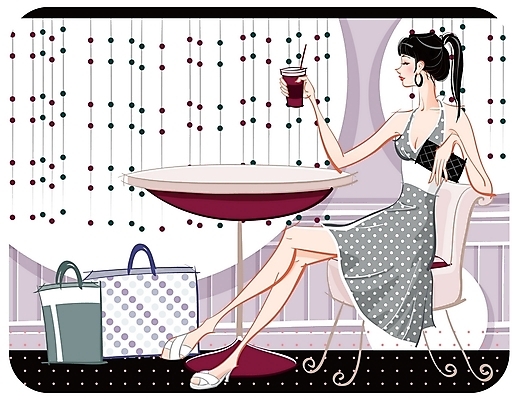 EPS 전신 우먼라이프 여자 패션 커피 의자 일러스트 탁자 실내 한명 사람 20대 성인 쇼핑 쇼핑백 카페 지갑 아이스커피 비즈발 상업시설 여자만 여자한명만 성인여자만 청년만 청년여자만 성인한명만 청년여자한명만 성인여자한명만 성인만 국내일러스트 1 라이프스타일 음료 가구 가방 청년 내부 상점 시설 상업 파일형식 벡터