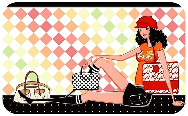 EPS 전신 모자 우먼라이프 여자 패션 패턴 가방 일러스트 한명 사람 20대 성인 쇼핑 파마 여자만 여자한명만 성인여자만 청년만 청년여자만 성인한명만 청년여자한명만 성인여자한명만 성인만 국내일러스트 1 라이프스타일 헤어스타일 잡화 무늬 청년 파일형식 벡터