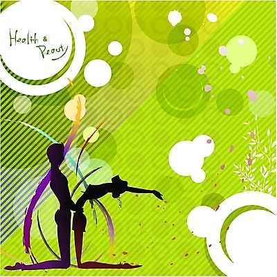 EPS 식물 문양 웰빙 부부 여자 남자 실루엣 백그라운드 패턴 몸매관리 다이어트 일러스트 요가 건강 사람 두명 초록색 운동 뷰티 헬스 국내일러스트 커플 컬러 무늬 촬영기법 파일형식 벡터