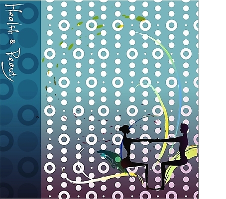 EPS 문양 웰빙 부부 여자 남자 실루엣 백그라운드 패턴 몸매관리 다이어트 일러스트 요가 건강 사람 두명 운동 뷰티 헬스 국내일러스트 커플 무늬 촬영기법 파일형식 벡터