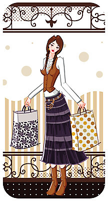 EPS 우먼라이프 여자 패션 패턴 일러스트 한명 사람 20대 성인 쇼핑 쇼핑백 유행 여자만 여자한명만 성인여자만 청년만 청년여자만 성인한명만 청년여자한명만 성인여자한명만 성인만 국내일러스트 1 라이프스타일 무늬 가방 청년 파일형식 벡터