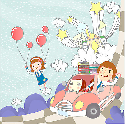 EPS 여자 교육 남자 초등학생 일러스트 학교 상상 자동차 사람 두명 10대 책 스쿨라이프 고양이 개 풍선 십대만 국내일러스트 학생 라이프스타일 육상교통 포유류 청소년 반려동물 파일형식 벡터