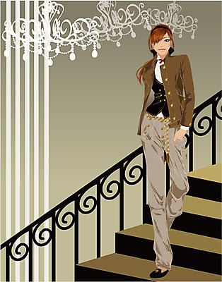 EPS 우먼라이프 계절 여자 패션 일러스트 실내 한명 사람 20대 성인 건물 쇼핑 계단 가을 샹들리에 여자만 여자한명만 성인여자만 청년만 청년여자만 성인한명만 청년여자한명만 성인여자한명만 성인만 국내일러스트 1 라이프스타일 건축물 조명 청년 내부 파일형식 벡터