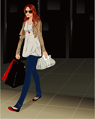 EPS 우먼라이프 계절 여자 패션 일러스트 거리 한명 사람 20대 성인 쇼핑 선글라스 쇼핑백 가을 도시 복고 여자만 여자한명만 성인여자만 청년만 청년여자만 성인한명만 청년여자한명만 성인여자한명만 성인만 국내일러스트 1 라이프스타일 안경 가방 청년 파일형식 벡터