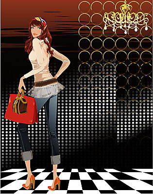 EPS 우먼라이프 계절 여자 패션 가방 일러스트 실내 한명 사람 20대 성인 쇼핑 상점 가을 도시 여자만 여자한명만 성인여자만 청년만 청년여자만 성인한명만 청년여자한명만 성인여자한명만 성인만 국내일러스트 1 라이프스타일 잡화 청년 내부 파일형식 벡터