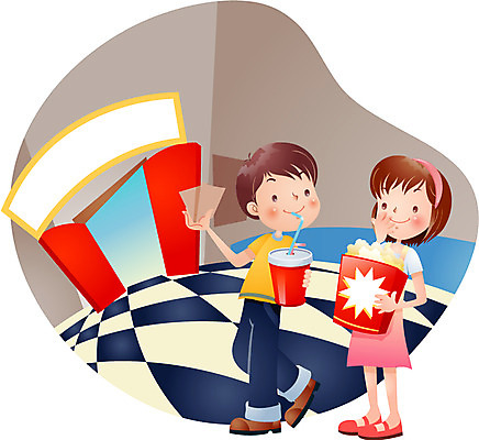 EPS 계절 여자 어린이교육 교육 남자 초등학생 어린이 일러스트 방학 실내 여름방학 사람 소녀 소년 두명 10대 여름 친구 영화관 콜라 팝콘 영화감상 십대만 국내일러스트 학생 관계 청소년 휴가 내부 감상 극장 영화 탄산음료 파일형식 벡터 여름_계절