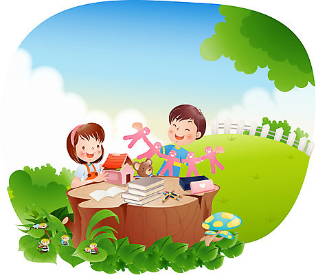 EPS 주간 계절 여자 어린이교육 교육 남자 초등학생 어린이 연주 일러스트 방학 여름방학 사람 소녀 소년 야외 두명 10대 여름 친구 울타리 버섯 곰인형 책상 나무밑둥 종이인형 반딧불이 십대만 국내일러스트 자연요소 나무 학생 음악 인형 가구 곤충 관계 청소년 휴가 담장 파일형식 벡터 여름_계절