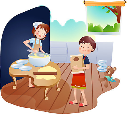 EPS 주간 계절 여자 어린이교육 교육 남자 초등학생 어린이 가사 일러스트 창문 방학 실내 여름방학 요리 사람 소녀 소년 두명 10대 여름 친구 곰인형 제빵 십대만 국내일러스트 자연요소 학생 인형 관계 청소년 휴가 내부 제과제빵 파일형식 벡터 여름_계절