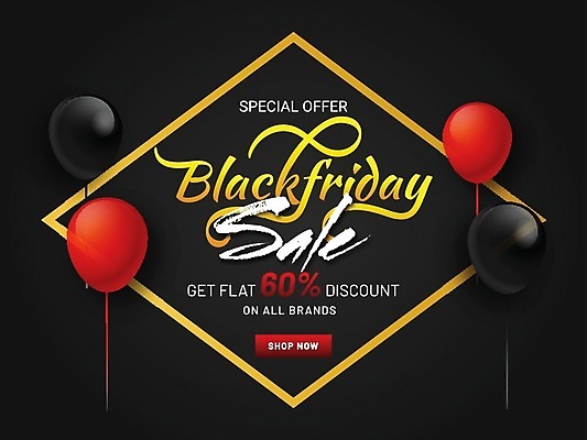 EPS 해외이미지 배너 백그라운드 일러스트 선물 이벤트 타이포그라피 사람없음 쇼핑 세일 검은색 풍선 블랙프라이데이 해외202004 해외일러스트 문자 컬러 데이이벤트 파일형식 벡터