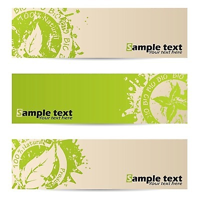 EPS 해외이미지 배너 리본 백그라운드 일러스트 문구용품 사람없음 초록색 환경 페인트 에코 해외202004 해외일러스트 컬러 오브젝트 파일형식 벡터