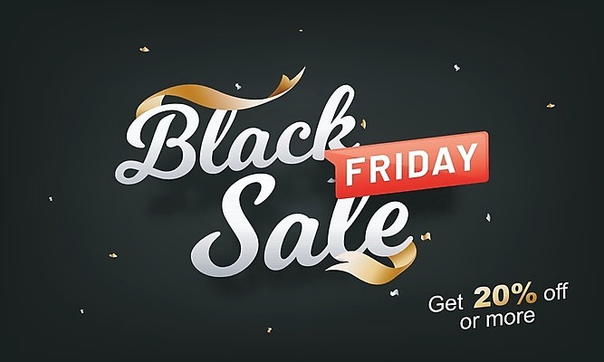 EPS 해외이미지 배너 리본 백그라운드 일러스트 텍스트 선물 이벤트 타이포그라피 사람없음 쇼핑 세일 검은색 블랙프라이데이 해외202004 해외일러스트 문자 컬러 데이이벤트 파일형식 벡터