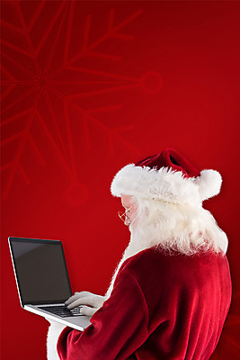 포토 JPG 해외이미지 노년 남자 크리스마스 한명 들기 상반신 옆모습 빨간색 노트북 산타클로스 타이핑 노인남자한명만 해외202004 해외포토 1 기념일 뷰포인트 컬러 모션 사람 성인 전자제품 남자한명만 노인남자만 파일형식