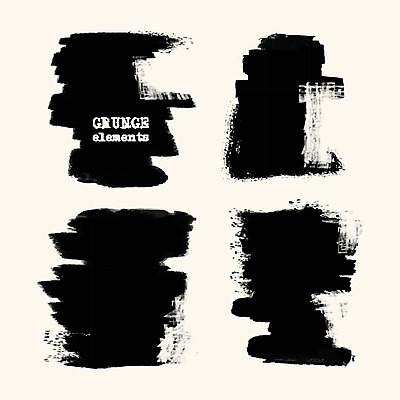 EPS 해외이미지 디자인 일러스트 붓터치 사람없음 검은색 질감 그런지 국경 해외202004 해외일러스트 컬러 파일형식 벡터