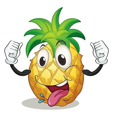 EPS 해외이미지 클립아트 행복 일러스트 미소 사람없음 노란색 혀 파인애플 음식캐릭터 맛있는 해외202004 해외일러스트 일러캐릭터 캐릭터 감정 음식 컬러 과일 표정 입 열대과일 파일형식 벡터