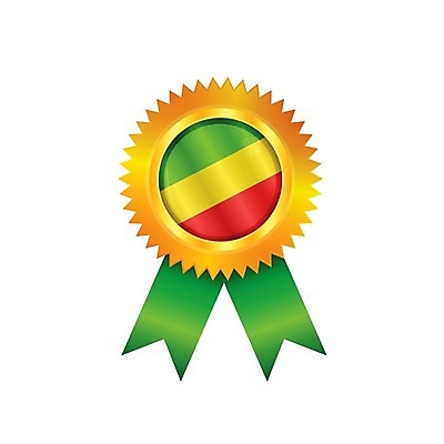 EPS 해외이미지 배너 리본 일러스트 아프리카 성공 사람없음 빨간색 초록색 세계 라벨 경쟁 깃발 상패 트로피 메달 심볼 배지 광택 콩고 해외202004 해외일러스트 나라 컬러 컨셉 프레임 상_우승 상_상패 파일형식 벡터