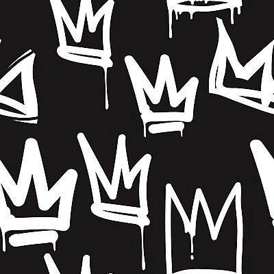 EPS 해외이미지 모양 백그라운드 패턴 일러스트 캘리그라피 추상 왕관 미술 사람없음 검은색 페인트 그래피티 해외202004 해외일러스트 컬러 무늬 문화예술 낙서 그림 파일형식 벡터
