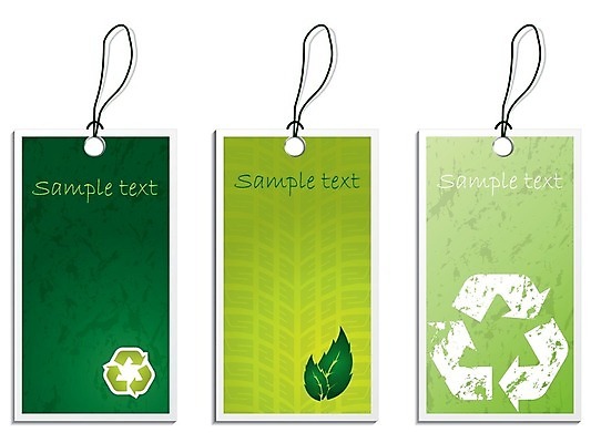 EPS 해외이미지 배너 리본 백그라운드 잎 곡선 일러스트 사람없음 초록색 환경 재활용 에코 해외202004 해외일러스트 식물 선 컬러 친환경 파일형식 벡터