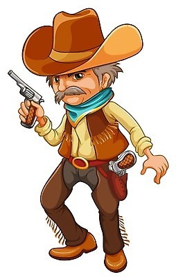EPS 해외이미지 클립아트 모자 1 남자 무기 백그라운드 신발 일러스트 바지 부츠 사람 소년 그래픽 목도리 총 벨트 흰색 범죄 카우보이 위험 발사 가루 콧수염 그림 사수 로데오 총알 고립 옛날 혼자 해외202004 해외일러스트 잡화 어린이 컬러 컨셉 하의 수염 파일형식 벡터