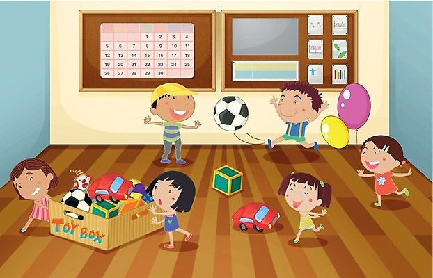 EPS 해외이미지 학생 여자 어린이교육 교육 남자 어린이 일러스트 공 교실 학교 그래프 사람 소년 장난감 큐브 풍선 조커 해외202004 해외일러스트 파일형식 벡터