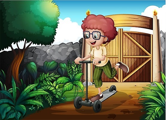 EPS 해외이미지 나무 식물 구름 남자 행복 벽 잎 일러스트 장난 놀이 하늘 벽돌 그림자 미소 사람 소년 목재 그래픽 10대 초록색 파란색 울타리 갈색 흙 스쿠터 바위 나뭇가지 잡초 바리케이드 만화 땅 그림 대문 통나무 땅바닥 수목 콘크리트 그리너리 해외202004 해외일러스트 자연요소 감정 어린이 컬러 재료 청소년 바닥 표정 담장 문 오토바이 파일형식 벡터 트랜드컬러