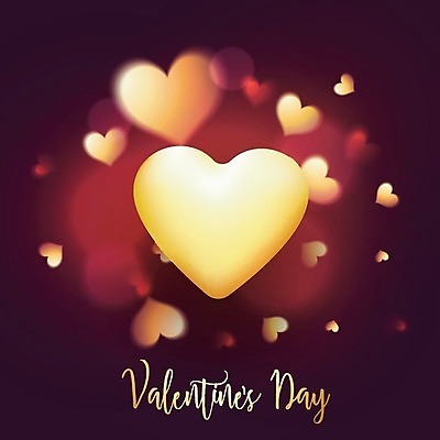 EPS 해외이미지 일러스트 발렌타인데이 사랑 타이포그라피 사람없음 노란색 보라색 하트 해외202004 해외일러스트 모양 문자 감정 컬러 데이이벤트 파일형식 벡터