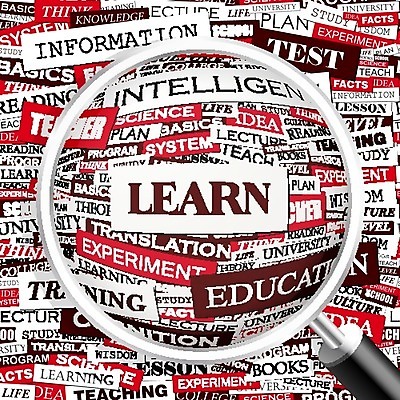 EPS 해외이미지 디자인 교육 백그라운드 컨셉 일러스트 비즈니스 텍스트 돋보기 사람없음 그래픽 빨간색 단어 스터디 디지털 정보 가르침 확대 강의 이러닝 스타일 해외202004 해외일러스트 문자 컬러 학습 파일형식 벡터