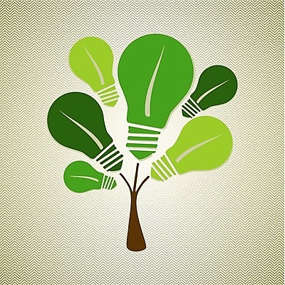 EPS 해외이미지 나무 지구 백그라운드 일러스트 전구 아이디어 사람 사람없음 초록색 빛 환경 재활용 에너지 나뭇가지 에코 친환경 해외202004 해외일러스트 식물 컬러 컨셉 파일형식 벡터