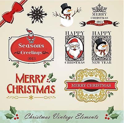 EPS 해외이미지 나무 템플릿 디자인 백그라운드 크리스마스 일러스트 캘리그라피 텍스트 눈사람 사슴 프레임 타이포그라피 사람없음 장식 세트 산타클로스 라벨 레이아웃 순록 엘리먼트 레터링 해외202004 해외일러스트 식물 문자 기념일 포유류 파일형식 벡터