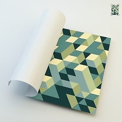 EPS 해외이미지 템플릿 디자인 종이 패턴 일러스트 추상 사람없음 책 3D 다이어리 공백 레이아웃 모자이크 시트 목업 해외202004 해외일러스트 무늬 사무용품 디지털합성 파일형식 벡터