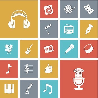 EPS 해외이미지 클립아트 디자인 음악 일러스트 버튼 미술 그래픽 펜 쪽지 헤드폰 소리 기타 기록 카세트테이프 팔레트 플랫 극장 필름 심볼 영화 마이크 사인 라디오 드럼 깃털펜 해외202004 해외일러스트 음향기기 현악기 문화예술 타악기 전자제품 필기구 파일형식 벡터