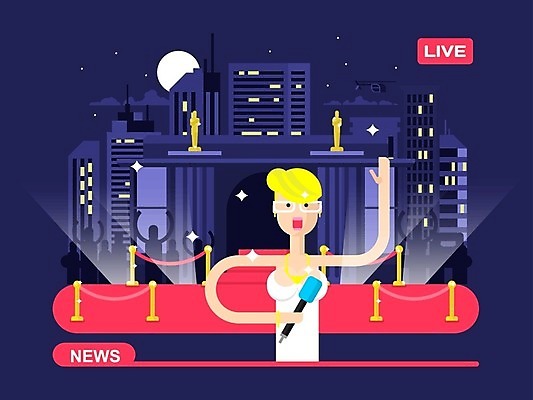 EPS 해외이미지 직업 디자인 여자 포즈 일러스트 통신 유리 노동자 말하기 한명 사람 이벤트 성인 빨간색 텔레비전 카펫 정보 업무 작업 발표 기자 신문 뉴스 플랫 야간 마이크 보고서 방송 언론 리포터 동영상 채널 성인여자한명만 해외202004 해외일러스트 자연요소 1 컬러 음향기기 모션 재질 간행물 전자제품 여자한명만 성인여자만 파일형식 벡터