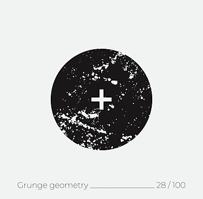 EPS 해외이미지 디자인 패턴 일러스트 추상 미술 사람없음 검은색 원형 질감 십자모양 해외202004 해외일러스트 모양 도형 컬러 무늬 문화예술 십자 파일형식 벡터