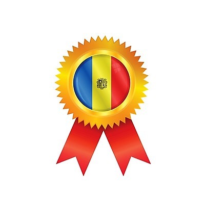 EPS 해외이미지 배너 유럽 리본 일러스트 성공 사람없음 빨간색 파란색 세계 라벨 경쟁 깃발 상패 트로피 메달 심볼 배지 광택 안도라 해외202004 해외일러스트 나라 컬러 컨셉 프레임 상_우승 상_상패 파일형식 벡터