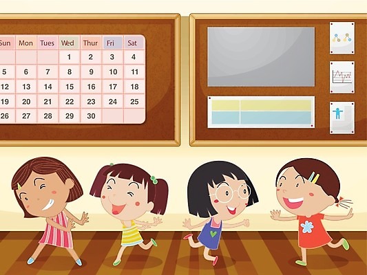 EPS 해외이미지 여자 어린이교육 교육 어린이 일러스트 장난 교실 학교 웃음 사람 학습 드라마 해외202004 해외일러스트 표정 파일형식 벡터