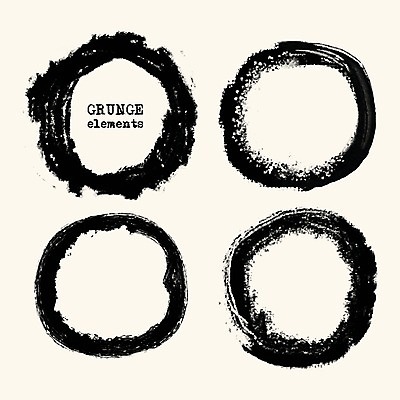 EPS 해외이미지 디자인 일러스트 붓터치 사람없음 검은색 원형 질감 그런지 국경 해외202004 해외일러스트 도형 컬러 파일형식 벡터