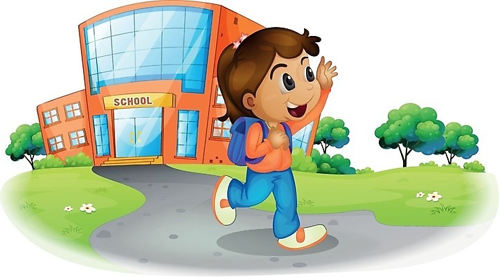 EPS 해외이미지 나무 학생 여자 어린이교육 어린이 백그라운드 잎 가방 일러스트 교실 학교 거리 책가방 사람 건물 학습 교사 해외202004 해외일러스트 식물 직업 건축물 잡화 교육 파일형식 벡터