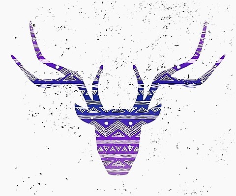EPS 해외이미지 모양 동물 디자인 실루엣 선 백그라운드 패턴 일러스트 추상 사슴 뿔 경사 사람없음 그래픽 파란색 보라색 우아함 인쇄 인도인 기하학 순록 아즈텍 엘리먼트 해외202004 해외일러스트 외국인 컬러 컨셉 무늬 포유류 촬영기법 동양인 파일형식 벡터