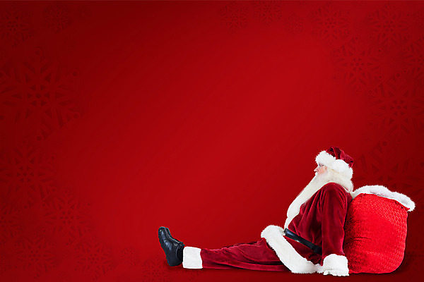 포토 JPG 해외이미지 전신 노년 남자 크리스마스 한명 앉기 옆모습 빨간색 산타클로스 기댐 보따리 노인남자한명만 해외202004 해외포토 1 기념일 뷰포인트 컬러 모션 사람 성인 남자한명만 노인남자만 파일형식