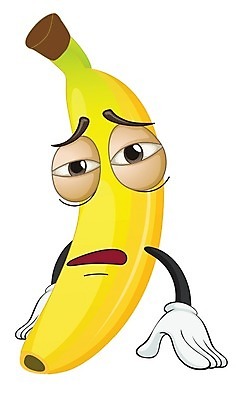EPS 해외이미지 클립아트 일러스트 바나나 사람없음 노란색 음식캐릭터 해외202004 해외일러스트 일러캐릭터 캐릭터 음식 컬러 과일 파일형식 벡터