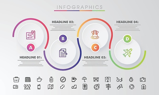 EPS 해외이미지 배너 산업 컨셉 일러스트 부분 그래프 아이디어 사람없음 성장 원형 계획 보고서 상업 진행 해외202004 해외일러스트 도형 파일형식 벡터