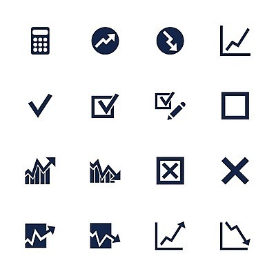 EPS 해외이미지 무료이미지 화살표 일러스트 비즈니스 그래프 사람없음 세트 연필 계산기 X 남색 체크표시 꺾은선그래프 해외202004 해외일러스트 알파벳 컬러 문구용품 학용품 필기구 장비 확인 파일형식 벡터 무료콘텐츠