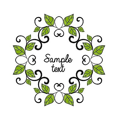 EPS 해외이미지 식물 꽃 선 백그라운드 잎 일러스트 프레임 사람없음 낭만 원형 메뉴 꽃프레임 프레임일러스트 국경 해외202004 해외일러스트 도형 컨셉 파일형식 벡터