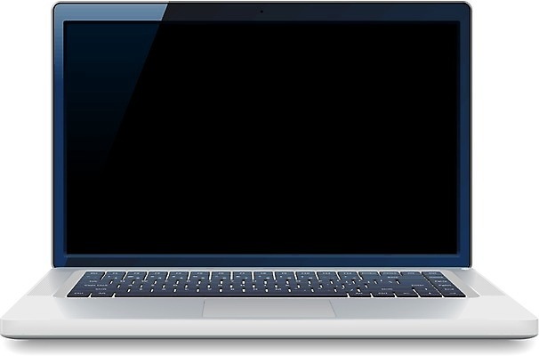 EPS 해외이미지 클립아트 일러스트 그래픽 파란색 노트북 전자제품 컴퓨터 스크린 모니터 검은색 공책 회색 흰색 키보드 은색 오브젝트 고립 해외202004 해외일러스트 컬러 문구용품 파일형식 벡터