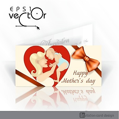 EPS 해외이미지 여자 행복 일러스트 가족 사랑 성인 두명 하트 축하 아기 어머니의날 해외202004 해외일러스트 모양 기념일 감정 컨셉 관계 사람 미국문화 파일형식 벡터