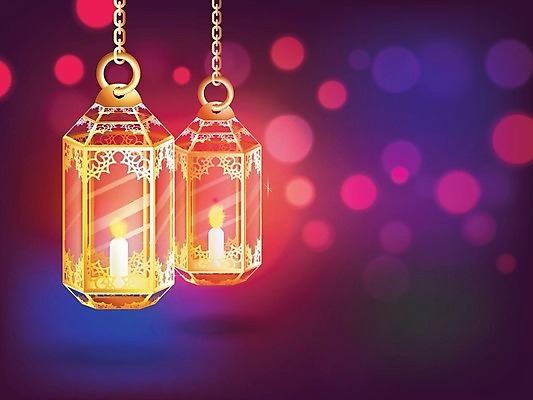 EPS 해외이미지 전통 배너 포스터 종교 문화 일러스트 추상 휴가 빛 축제 등불 램프 축하 소프트포커스 이슬람교 기회 커뮤니티 광 단식 아랍어 해외202004 해외일러스트 컨셉 무늬 조명 촬영기법 파일형식 벡터